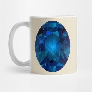 Turquoise and Blue Oval Shape Gemstone Mug